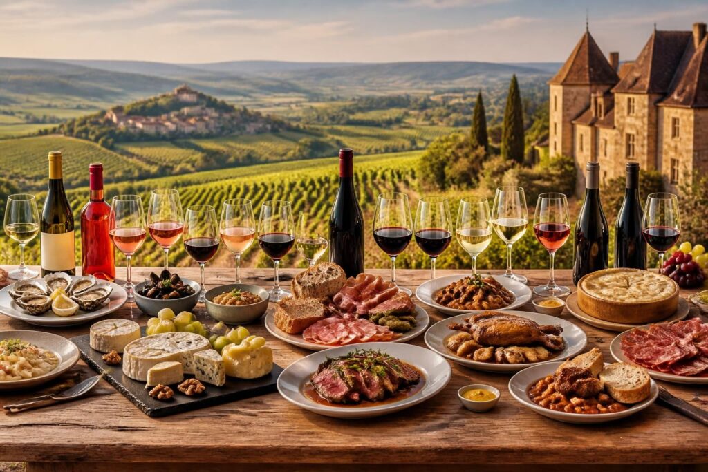 Accords mets-vins : le guide complet région par région