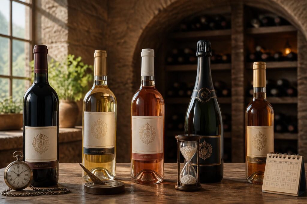 découvrez combien de temps conserver une bouteille de vin selon son type grâce à notre guide complet. astuces et conseils pour préserver la qualité de vos vins rouges, blancs, rosés et effervescents.