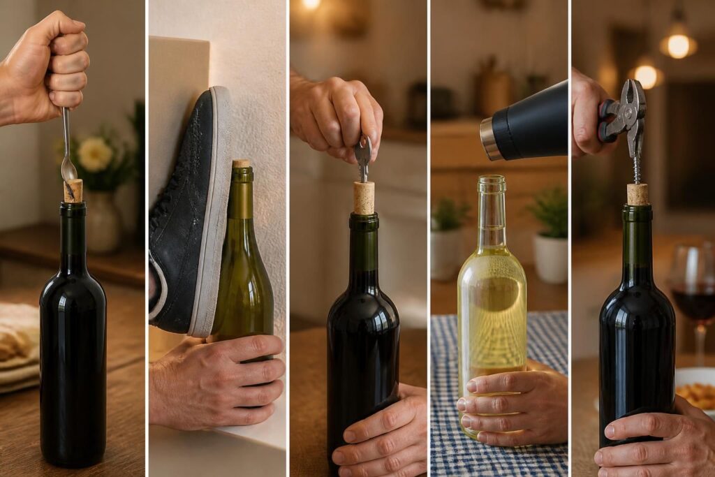 découvrez 5 méthodes efficaces pour ouvrir une bouteille de vin sans tire-bouchon, astuces simples et pratiques pour profiter de votre vin en toute circonstance.