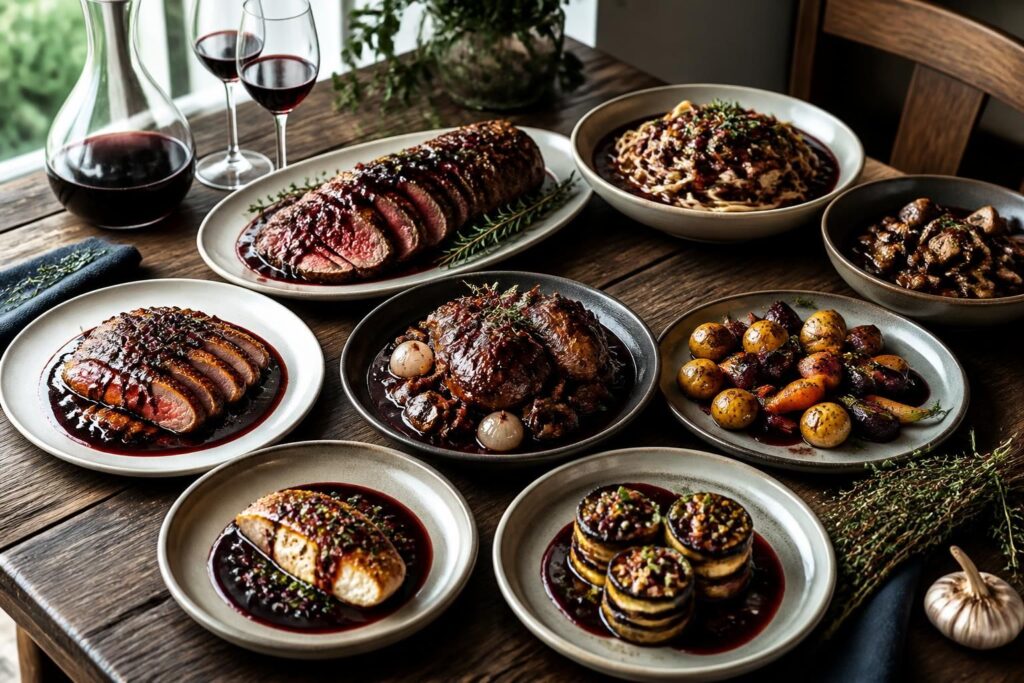 découvrez 8 recettes savoureuses qui utilisent le vin rouge pour sublimer vos sauces et donner une saveur unique à vos plats.