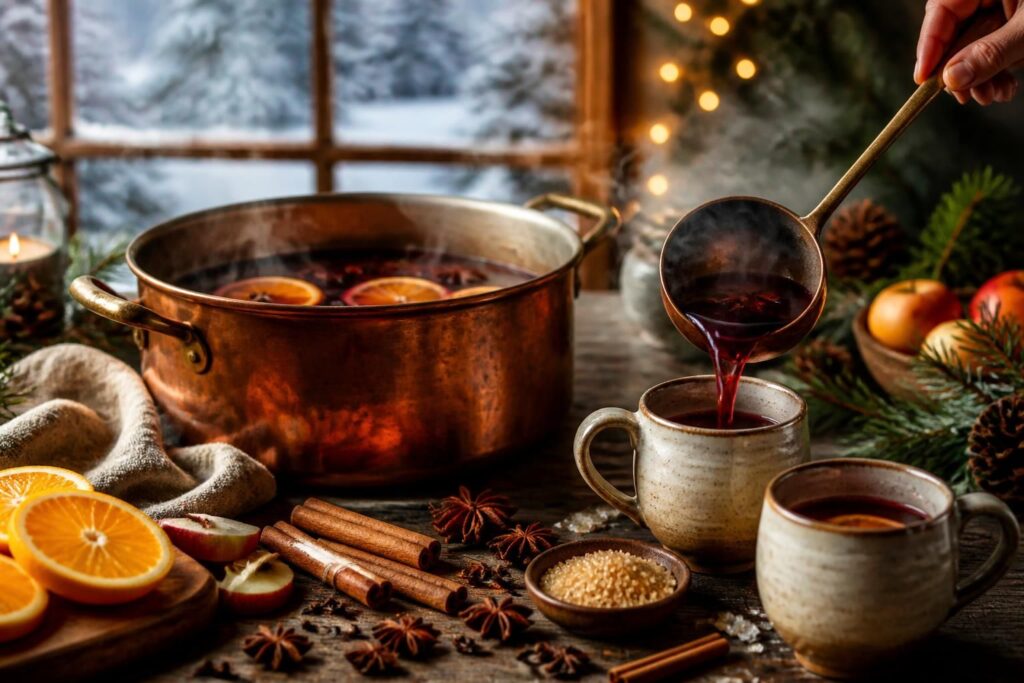découvrez notre recette maison de vin chaud, une boisson épicée et réconfortante parfaite pour réchauffer vos soirées d'hiver.