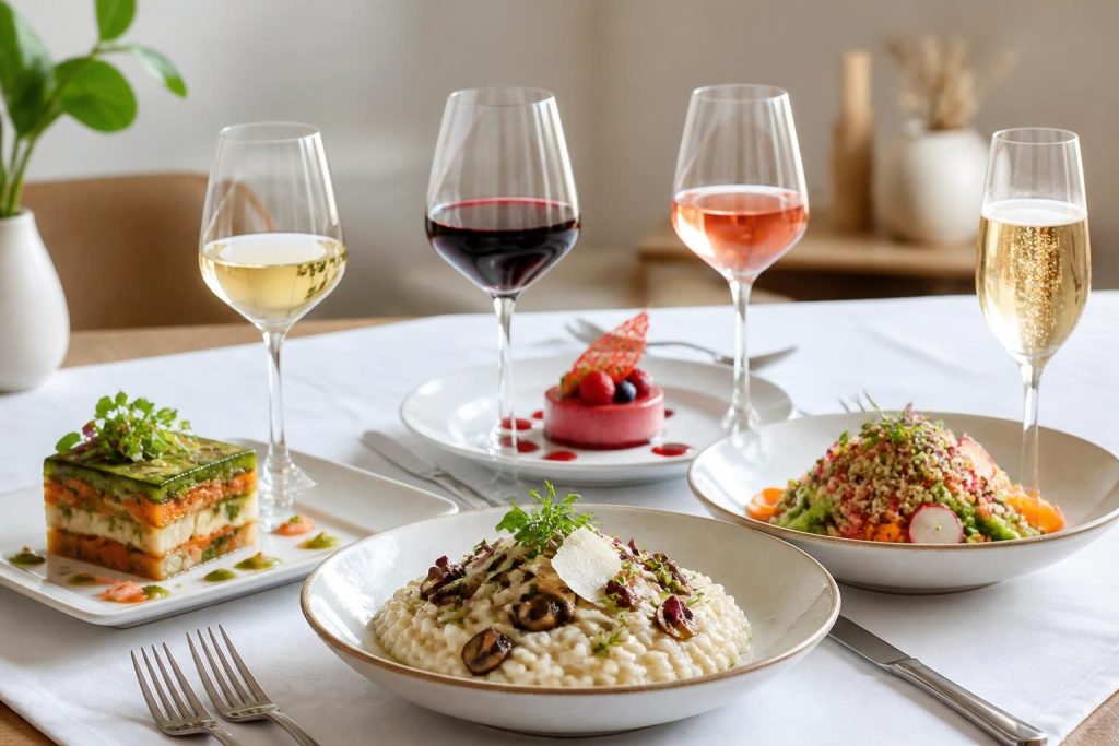 découvrez comment composer un menu végétarien gastronomique équilibré et savoureux, avec des conseils d'accords vins pour sublimer chaque plat.