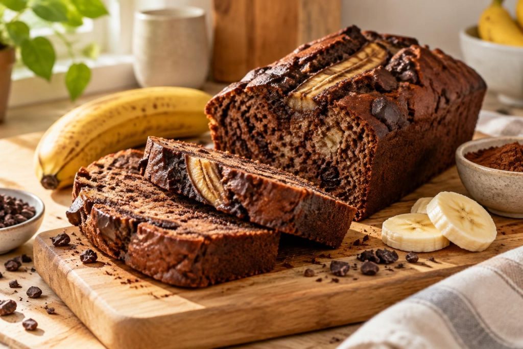 Banana bread cacao : recette saine et gourmande sans sucre ajouté