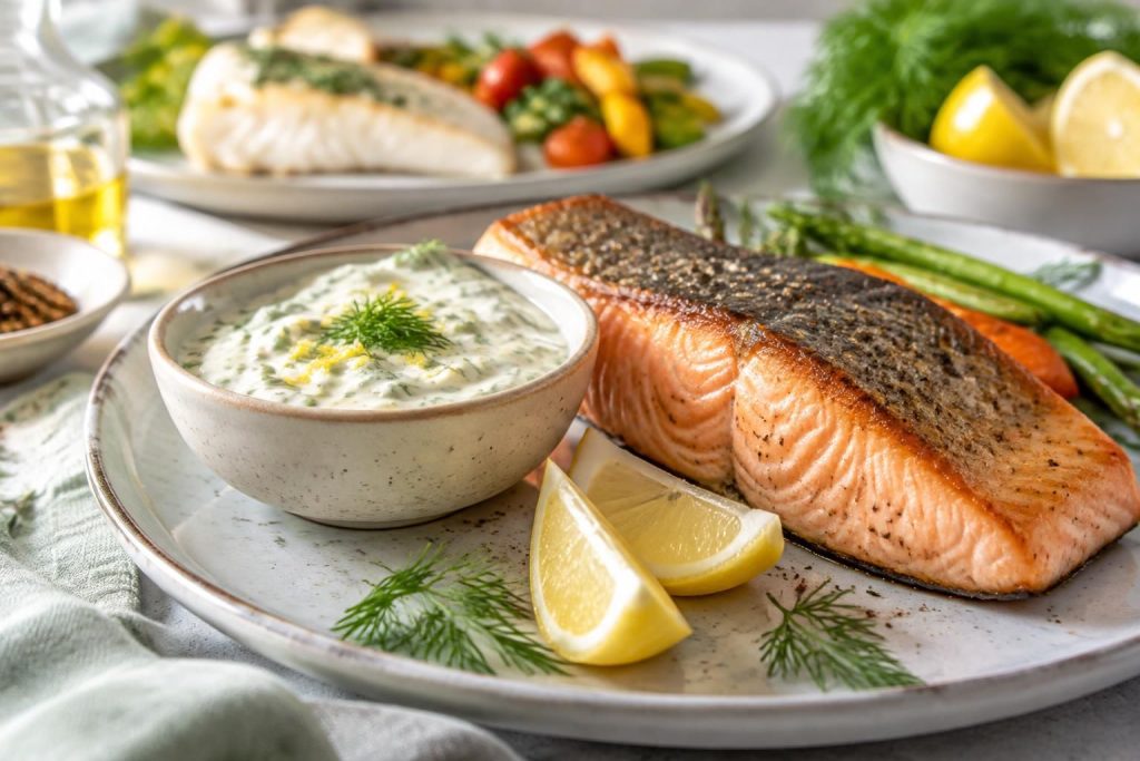 Sauce citron et aneth parfaite pour sublimer saumon et poissons